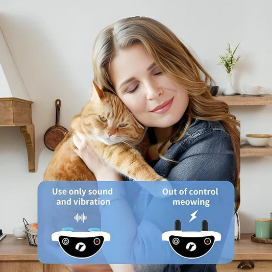 Adjustable Cat Collar with Sound and Vibration Feedback for All Breeds 1