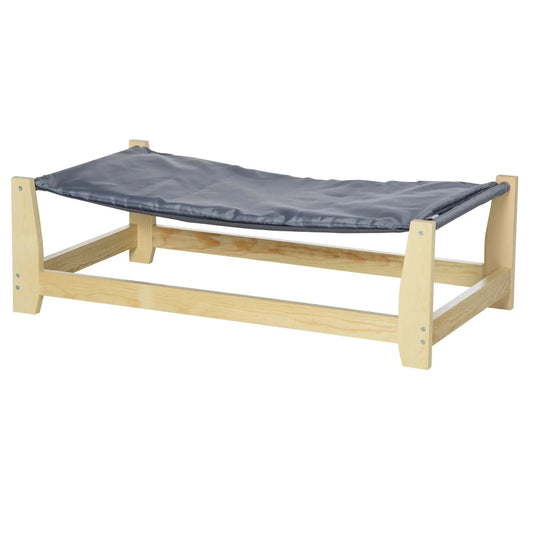 Elevated Dog Bed with Wooden Base | Comfortable Hammock Design for Small to Medium Pets 1