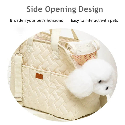 Luvikno | Large Capacity Dog Carrier Bag with Breathable Design for Travel Up to 6.5 kg 1