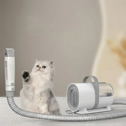 Pet Clippers with Integrated Vacuum for Effortless Dog and Cat Grooming | Quiet and Versatile Attachment Set-Pet Grooming Tools-Levereau-Default-Levereau