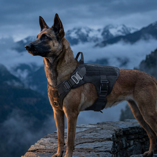 Tactical No Pull Dog Harness with Adjustable Straps for Large Dogs-Dog Harnesses-Levereau-Default-Levereau