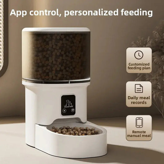 Advanced Automatic Dog Feeder with LCD Controls | Customizable Meal Scheduling for Dogs of All Sizes-Automatic Dog Feeders-Levereau-Default-Levereau