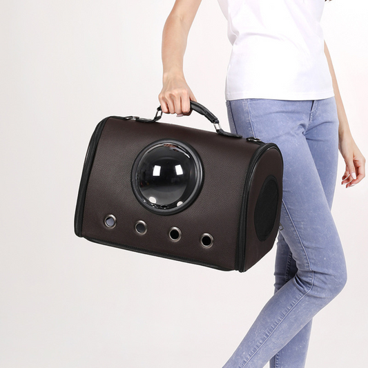 Airline Approved Pet Carrier with Bubble Window for Dogs and Cats up to 15 lbs 0