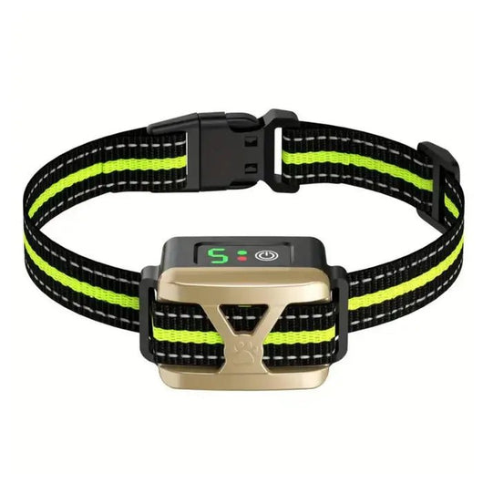 Anti Bark Collar with Rechargeable Battery and Adjustable Sensitivity for All Dog Sizes-Bark Control Collars-Levereau-Golden-Levereau
