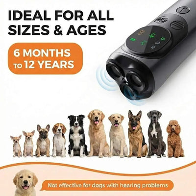Anti Bark Device with Ultrasonic Correction New | for Dogs at Home or On-the-Go-Bark Control Products-Levereau-Default-Levereau