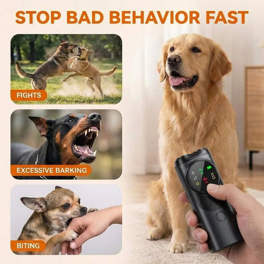 Anti Bark Device with Ultrasonic Correction New | for Dogs at Home or On-the-Go-Bark Control Products-Levereau-Default-Levereau
