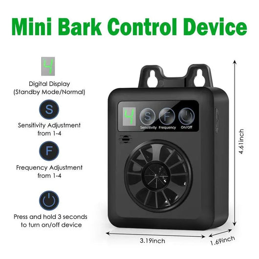 Anti Barking Device with Adjustable Sensitivity | for Dogs Up to 12 Years Old-Bark Control Devices-Levereau-Default-Levereau