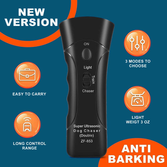 Anti Barking Device with Ultrasonic Sound for Dogs of All Sizes - Portable Dog Barking Deterrent 0