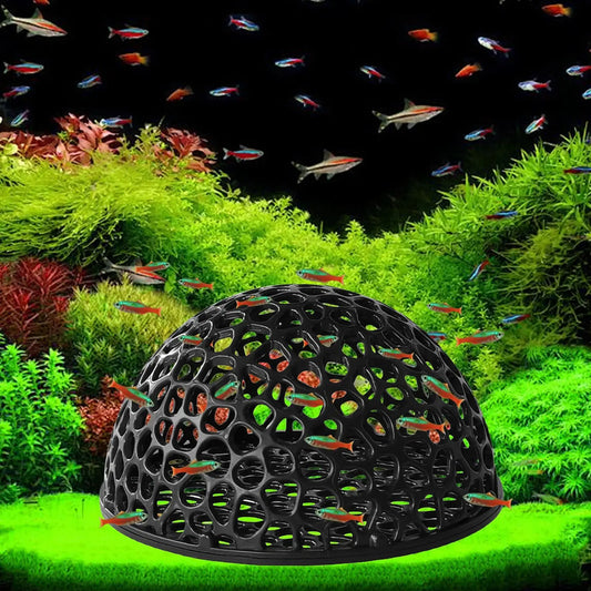 Aquarium Decor Shrimp Cave with Porous Design for Betta and Shrimp Hiding Spots 0