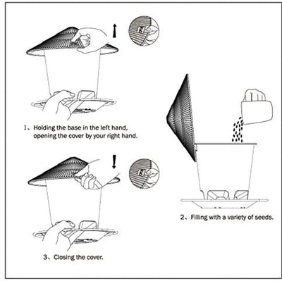 Automatic Bird Feeder with Large Capacity and Weather-Resistant Design for Outdoor Use 3