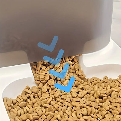 Automatic Cat Feeder and Water Dispenser with Gravity System for All Cat Sizes 1