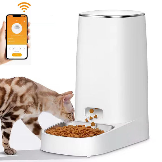 Automatic Cat Feeder with WiFi Control and Large Capacity for 1–2 Cats 0