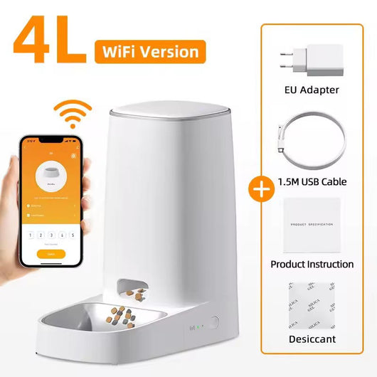 Automatic Cat Feeder with WiFi Control and Large Capacity for 1–2 Cats 5