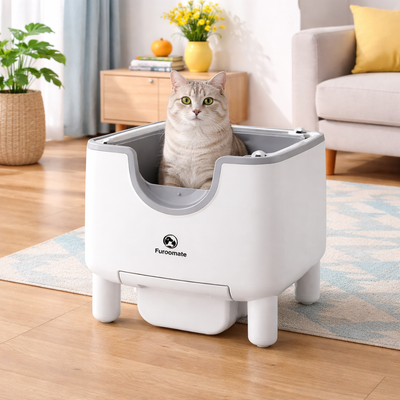Automatic Cat Litter Box with Odor Control and Smart Sensors for All Cat Sizes 3
