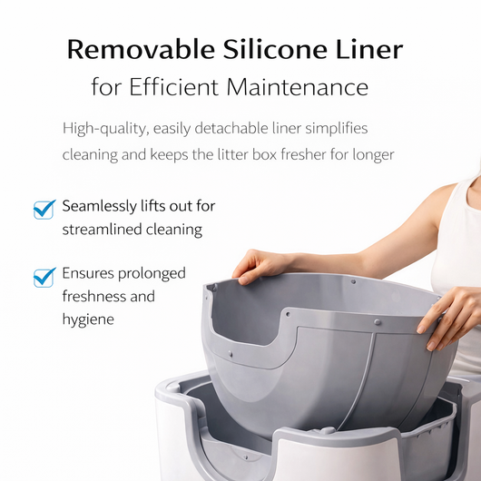 Automatic Cat Litter Box with Odor Control and Smart Sensors for All Cat Sizes 7