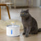 Automatic Cat Water Fountain with LED Lighting and 2.4L Capacity for Small Dogs and Cats