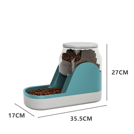 Automatic Pet Feeder with 3.8L Capacity-Automatic Feeders-Levereau-Blue-Feed-Levereau