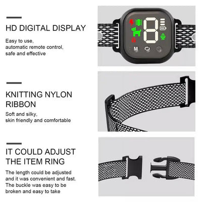 BarkPro | Dog Bark Collar with Adjustable Shock Modes and Rechargeable Battery for All Dog Sizes-Bark Collars-Levereau-Default-Levereau
