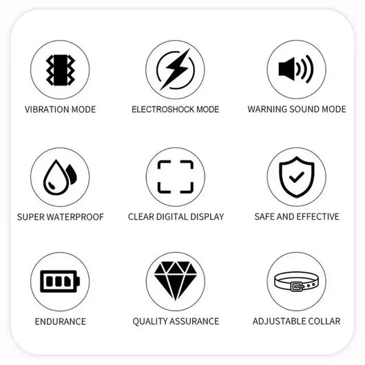 BarkPro | Dog Bark Collar with Adjustable Shock Modes and Rechargeable Battery for All Dog Sizes-Bark Collars-Levereau-Default-Levereau