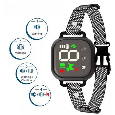 BarkPro | Dog Bark Collar with Adjustable Shock Modes and Rechargeable Battery for All Dog Sizes-Bark Collars-Levereau-Default-Levereau