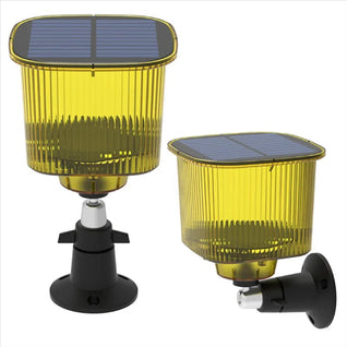 Bird Deterrent Solar-Powered Device with Sound and Light for Gardens and Orchards