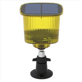 Bird Deterrent Solar-Powered Device with Sound and Light for Gardens and Orchards