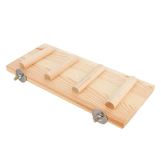 Bird Perch Stand with Durable Wood for Parrots and Small Animals