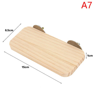 Bird Perch Stand with Durable Wood for Parrots and Small Animals