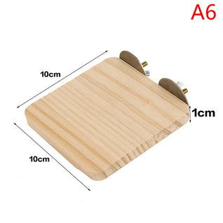Bird Perch Stand with Durable Wood for Parrots and Small Animals