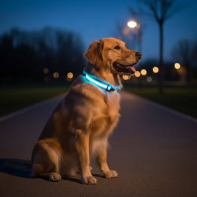 BowLift | LED Safety Dog Collar with Adjustable Fit for Small, Medium, and Large Dogs 0