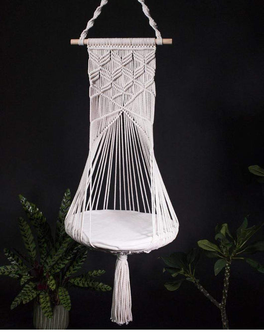 BowLift | Macrame Cat Bed with Cozy Cotton Rope Design for Indoor Cats 6