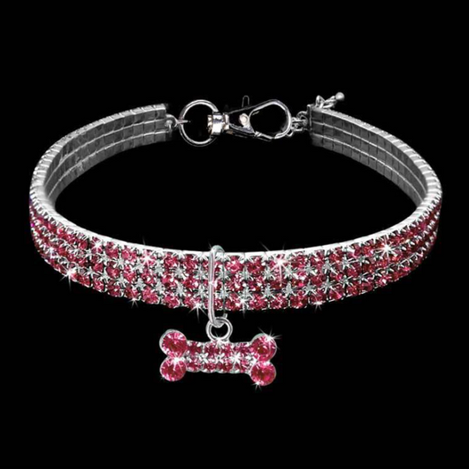 BowLift | Stylish Crystal Dog Collar with Unique Bone Charm for Small, Medium, and Large Dogs 2