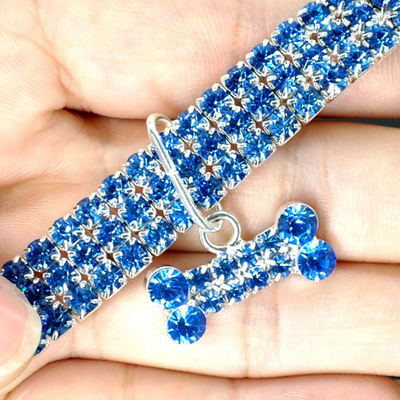 BowLift | Stylish Crystal Dog Collar with Unique Bone Charm for Small, Medium, and Large Dogs 6