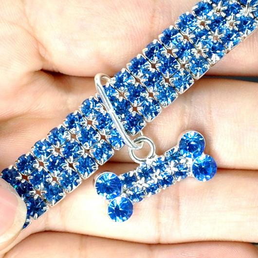 BowLift | Stylish Crystal Dog Collar with Unique Bone Charm for Small, Medium, and Large Dogs 6