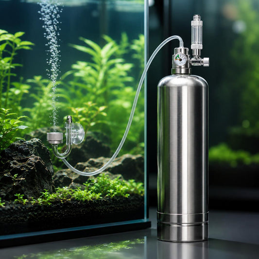 CO2 Generator System Kit with Stainless Steel Cylinder for Aquatic Plants and Fish 110