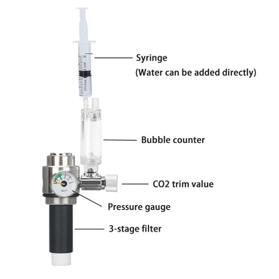 CO2 Generator System Kit with Stainless Steel Cylinder for Aquatic Plants and Fish 4