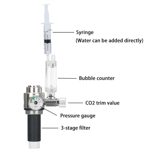 CO2 Generator System Kit with Stainless Steel Cylinder for Aquatic Plants and Fish 4