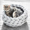 Cat Basket Bed with Hand-Woven Eco-Friendly Materials | for Cozy Indoor Relaxation