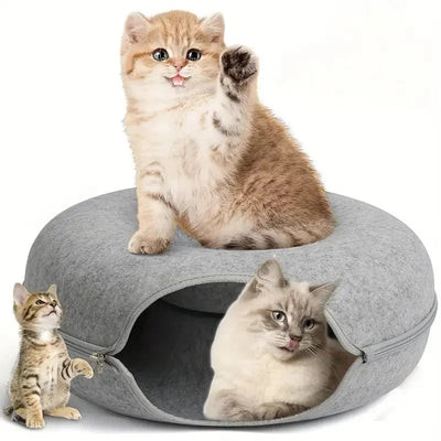 Cat Bed with Cozy Cave Design | for Indoor Cats Seeking Comfort and Security 4