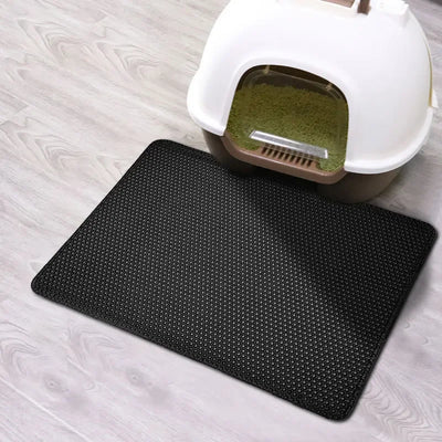 Cat Litter Mat with Double Layer Waterproof Design for Easy Cleaning and Litter Catching 10
