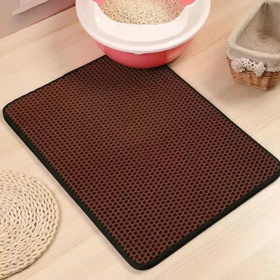 Cat Litter Mat with Double Layer Waterproof Design for Easy Cleaning and Litter Catching 6