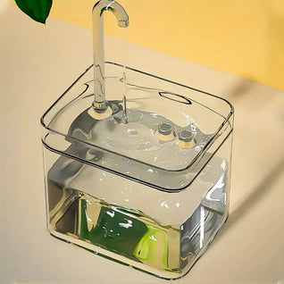 Cat Water Fountain with Recirculation Filter and Ultra-Quiet Operation for Healthy Hydration