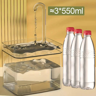 Cat Water Fountain with Recirculation Filter and Ultra-Quiet Operation for Healthy Hydration