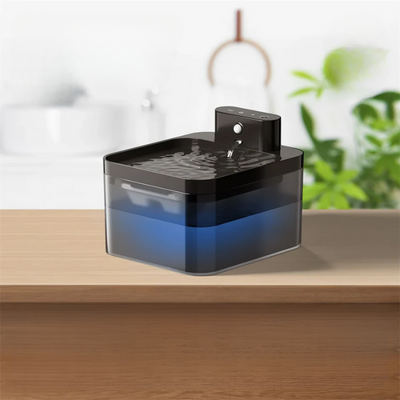 Cat Water Fountain with Smart Sensor and Filtration System for Fresh Drinking Water-Cat Water Fountains-Levereau-Levereau