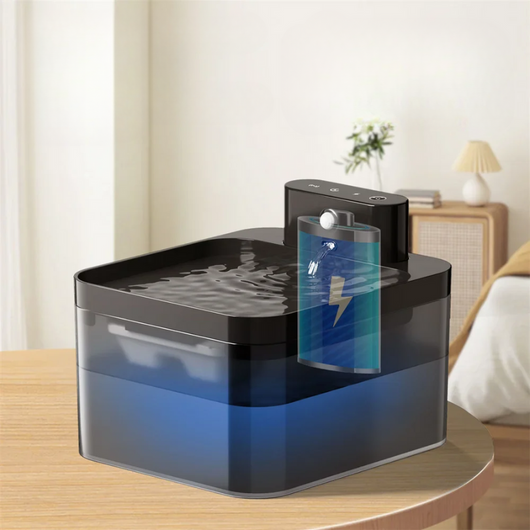 Cat Water Fountain with Smart Sensor and Filtration System for Fresh Drinking Water-Cat Water Fountains-Levereau-Levereau