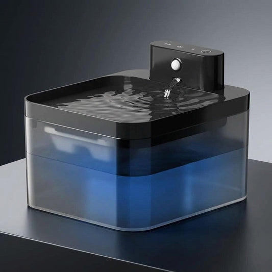 Cat Water Fountain with Smart Sensor and Filtration System for Fresh Drinking Water-Cat Water Fountains-Levereau-Levereau
