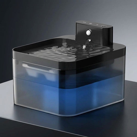 Cat Water Fountain with Smart Sensor and Filtration System for Fresh Drinking Water-Cat Water Fountains-Levereau-Levereau