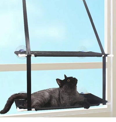 Cat Window Hammock with Dual-Level Design and Powerful Suction Cups for Indoor Cats 2