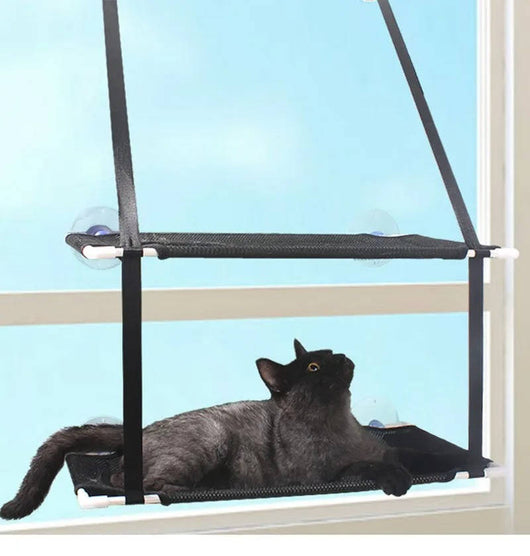 Cat Window Hammock with Dual-Level Design and Powerful Suction Cups for Indoor Cats 2