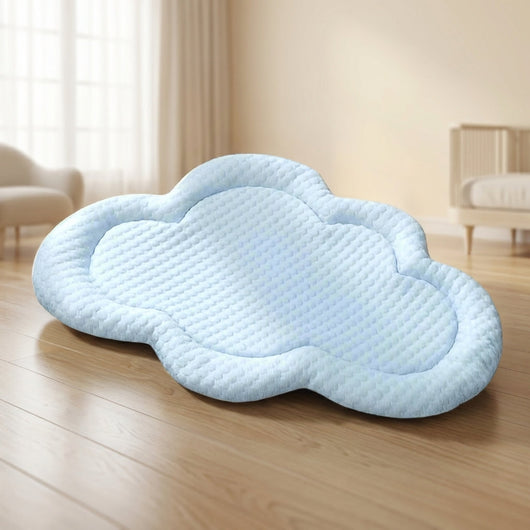 Cooling Dog Mat with Breathable Fibers for Small and Medium Dogs - Machine Washable and Versatile-Dog Beds-Levereau-Light Blue-Medium (65 x 45 cm)-Levereau